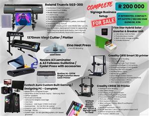 SIGNAGE AND GRAPHICDESIGN BUSINESS  FOR SALE - COMPLETE SETUP
