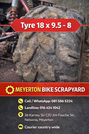 Tyres 18 x 9.5 - 8. 