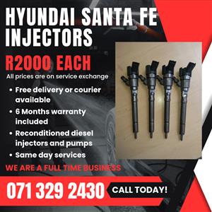HYUNDAI SANTA FE 2.2 INJECTORS FOR SALE WITH WARRANTY 