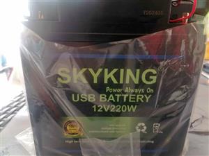 Battery backup power,, Skyking 12V 200w battery pack