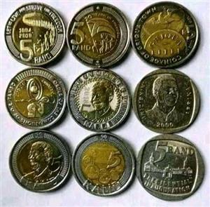 I have Mandela five Rand coins for sale
