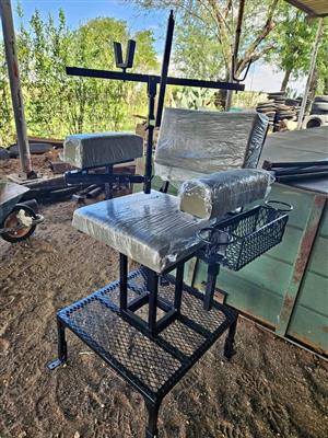 OPVOUBARE en VERSTELBARE Bakkie skiet stoel. KOERIER KOSTES INGESLUIT VANAF BLOEMHOF