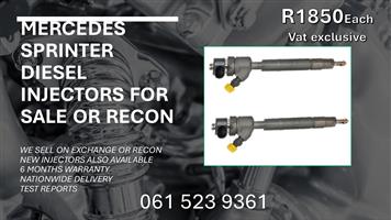 MERCEDES SPRINTER DIESEL INJECTORS FOR SALE WITH TEST REPORTS 
