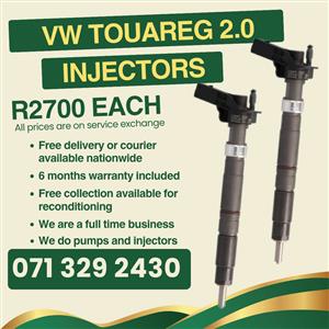 VW TOUAREG 2.0 INJECTORS FOR SALE WITH WARRANTY INCLUDED 