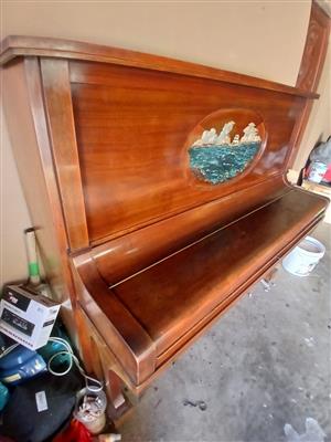 Upright Piano with an artwork available 
