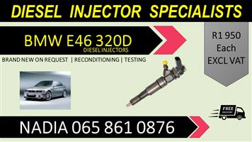 E46 320D BMW DIESEL INJECTORS FOR SALE OR TO RECON
