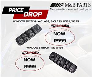 Mercedes-Benz Window Switches Now Reduced