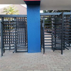Pro-4 Single and Double Full Height Turnstile + Pedestrian Gate & Closing Pan