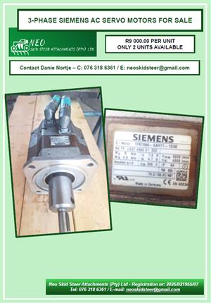 3-Phase Siemens AC Servo Motors 