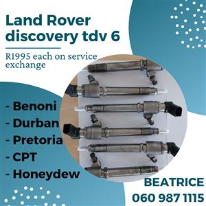 Land Rover discovery tdv 6 diesel injectors for sale with warranty 