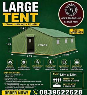 Large tents for sale Available on order only Contact for price