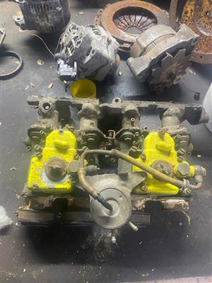 Genuine Twin Weber 40 DCOE 80 Carburetors (Made in Italy) with Opel Manifold. 