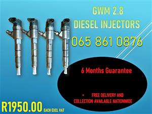GWM 2.8 DIESEL INJECTORS FOR SALE OR RECON ORIGINALS