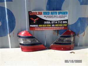 Mercedes Benz W221 S-class left and right black taillight (2007-2009)