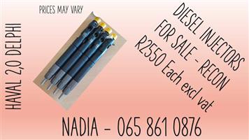 HAVAL 2,0 BEST QUALITY RECONDITIONED DIESEL INJECTORS FOR SALE