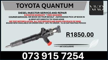 Toyota Quantum D4D Diesel Injectors 