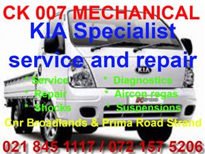 Kia service and repair Specialist available. 