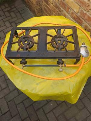 Totai 2 burner vast iron gas boiling table for sale
