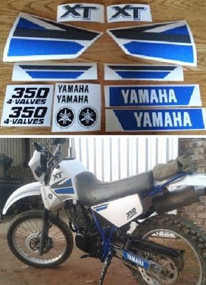 Yamaha XT 350 decals stickers / vinyl cut graphics kits