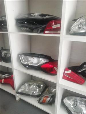 Car headlights and taillights 