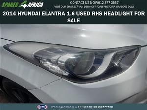 2014 HYUNDAI ELANTRA 1.6 USED RHS (RIGHT) HEADLIGHT FOR SALE