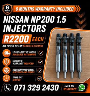 NISSAN NP200 1.5 INJECTORS FOR SALE WITH WARRANTY INCLUDED 