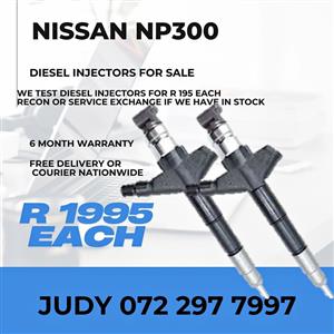 Nissan NP300 Diesel Injectors for sale on service exchange or to recon