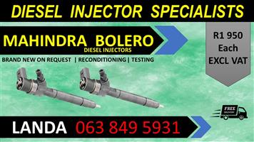 MAHINDRA BOLERO DIESEL INJECTORS FOR SALE OR RECON WITH WARRANTY 