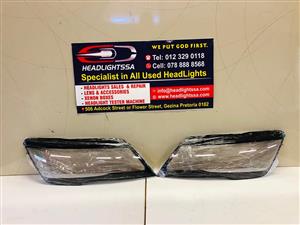 Audi A7 left and right side headlight replacement lens (2011-2015)