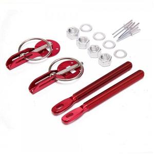 Racing Bonnet Pin Kit Sliding Type Red