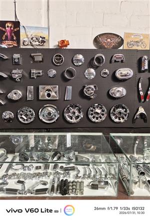  Harley Davidson Chrome Parts and Accessories -  More in stock
