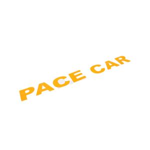 Neon Orange Pace Car Windscreen Sticker (100×9.4cm)