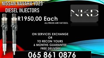 Nissan Navara YD25 DIESEL INJECTORS FOR SALE OR RECON