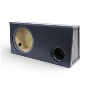 12″ Vinyl Front Subwoofer Enclosure with Flared Port - Black