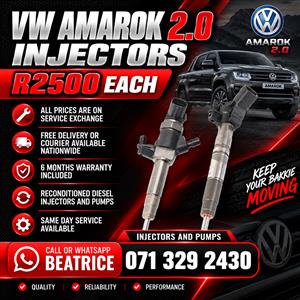 VW AMAROK 2.0 INJECTORS FOR SALE WITH WARRANTY INCLUDED 