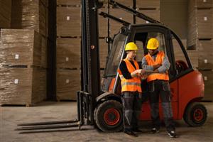 TRAIN FORKLIFT AT LINEM TRAINING CENTRE IN SWAZILAND
