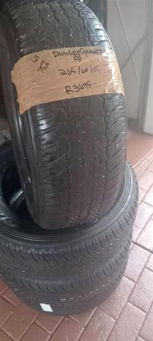 Set of 4x Dunlop Grantrek AT..