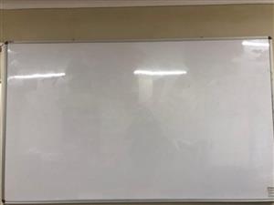 PRE-LOVED NON MAGNETIC WHITEBOARD FOR SALE-2mX1.2m