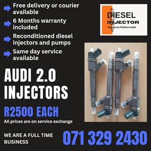 AUDI 2.0 INJECTORS FOR SALE WITH WARRANTY INCLUDED 