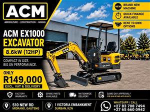 2026 ACM MINI EXCAVATOR 1 TON