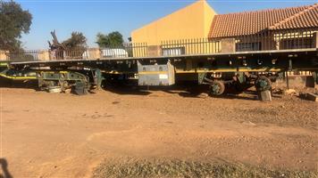 2009 Afrit 6x12m Superlink flatdeck trailer for sale