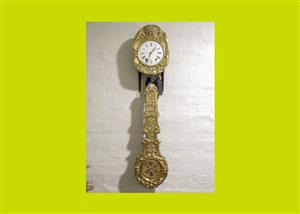 Antique French Morbier Comptoise Clock SKU: 800 