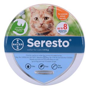 Seresto Flea & Tick Collar for Cats | 8-Month Protection | Budget Pet Supplies S