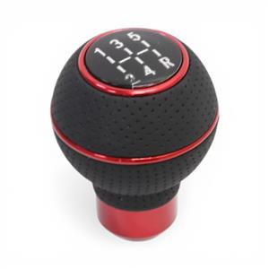 Black with Red Trim 5-Speed Gear Shift Knob