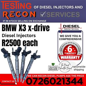 BMW X3 X-drive diesel injectors for sale