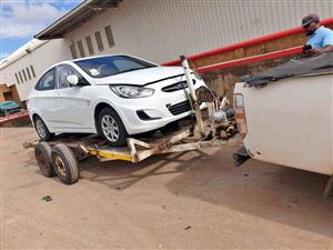 Hyundai Accent 1.6l 2013 Model Code2 With A G4FC Engine Ready To Strip For Spares At Spareline Auto