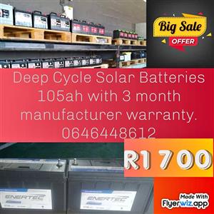Deep Cycle Solar batteries for sale nationwide
