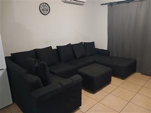 U Shape couch with Ottoman
