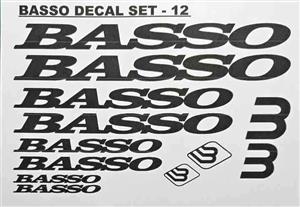 Basso bicycle frame stickers decals