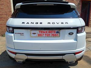 2013 Land Rover Range Rover Evoque Si4 Prestige Automatic 165,000km